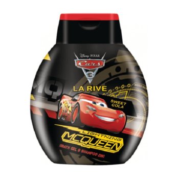 La Rive, Disney Cars, Szampon i żel do kąpieli 2w1, 250 ml - La Rive