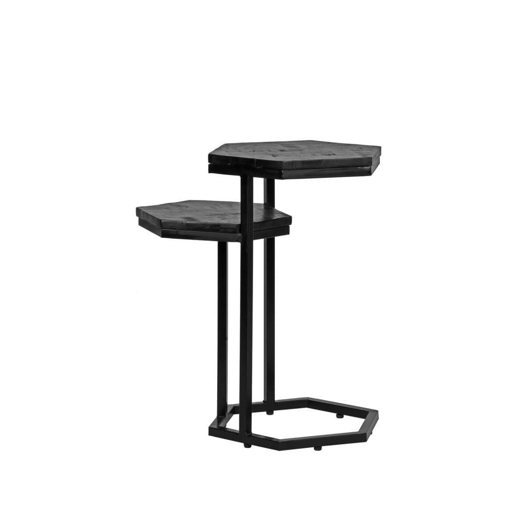 Фото - Журнальний столик LABEL51 Stolik pod laptopa Multi, 35x53x63 cm, czarny, w jodełkę