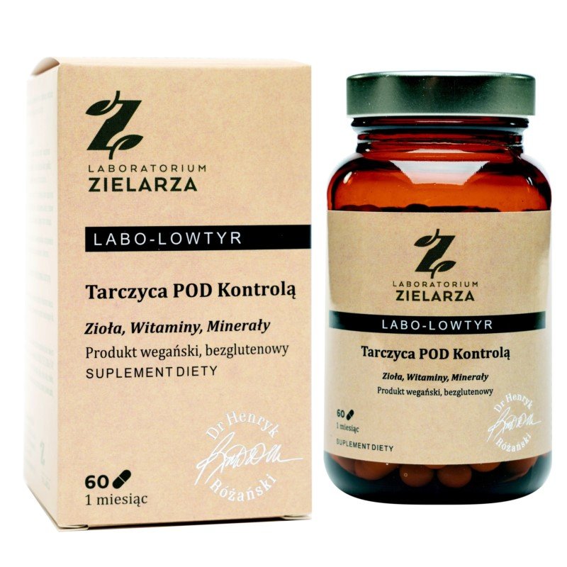 Фото - Вітаміни й мінерали Suplement diety, LABO-Lowtyr Tarczyca pod kontrolą Lab Zielarza 60