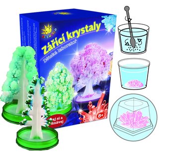 Laboratorium hodowli świecących kryształów zestaw małego chemika - Kids World