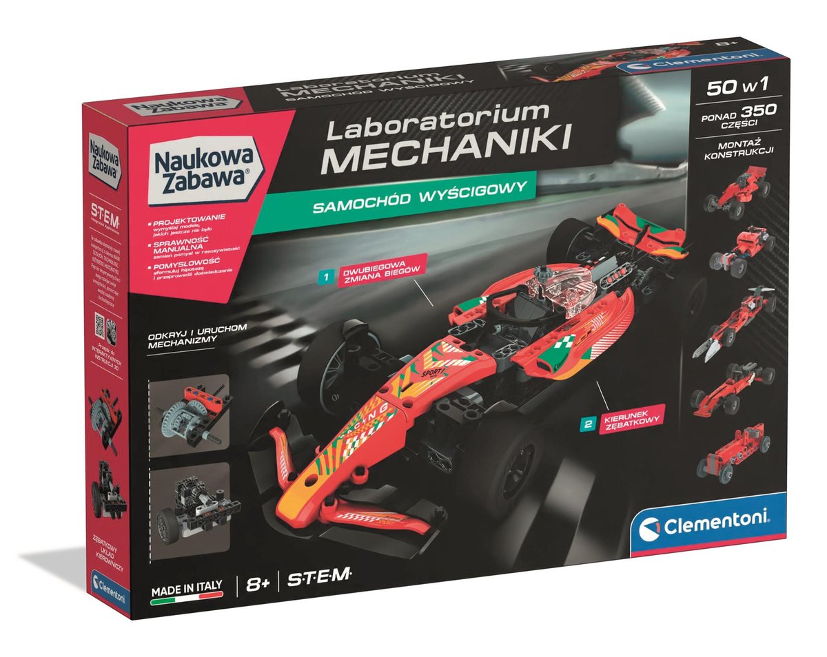 Laboratorium Mechaniki Samochód Wyścigowy 50403 - Clementoni | Sklep ...