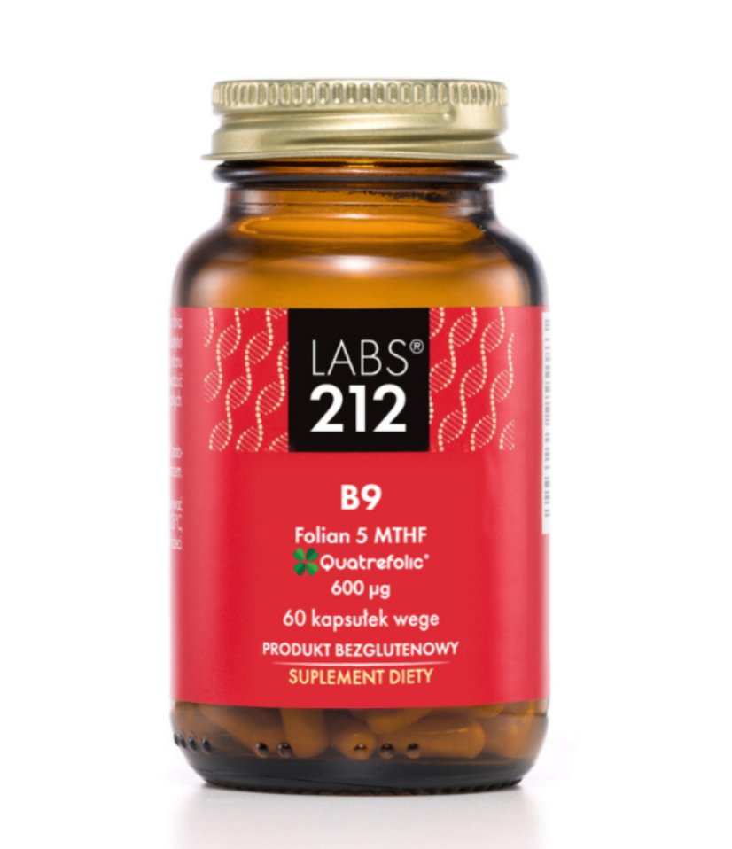 Labs212, B9 Folian 5-MTHF, Suplement Diety, 60 Kaps. | Sklep EMPIK.COM