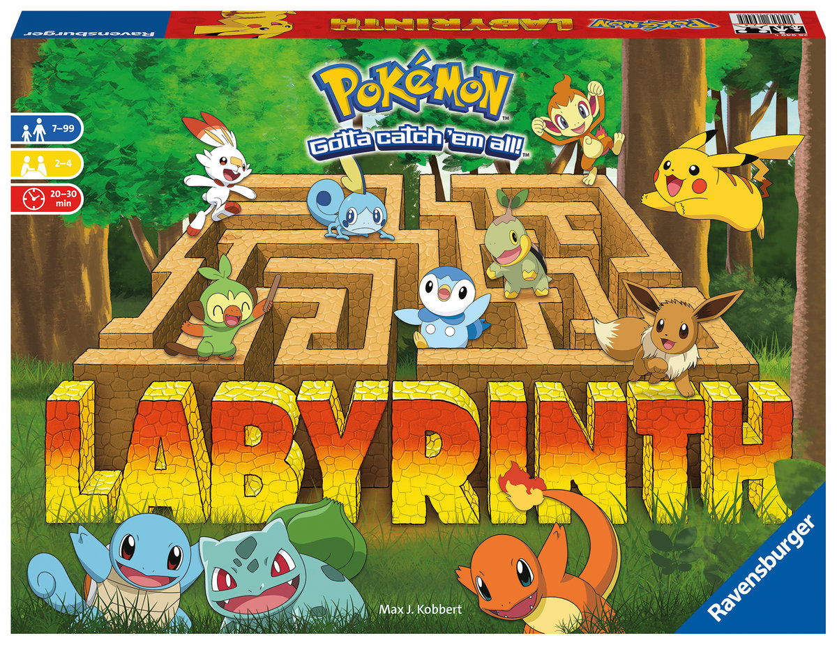 Labyrinth Pokemon, gra planszowa, logiczna, Ravensburger