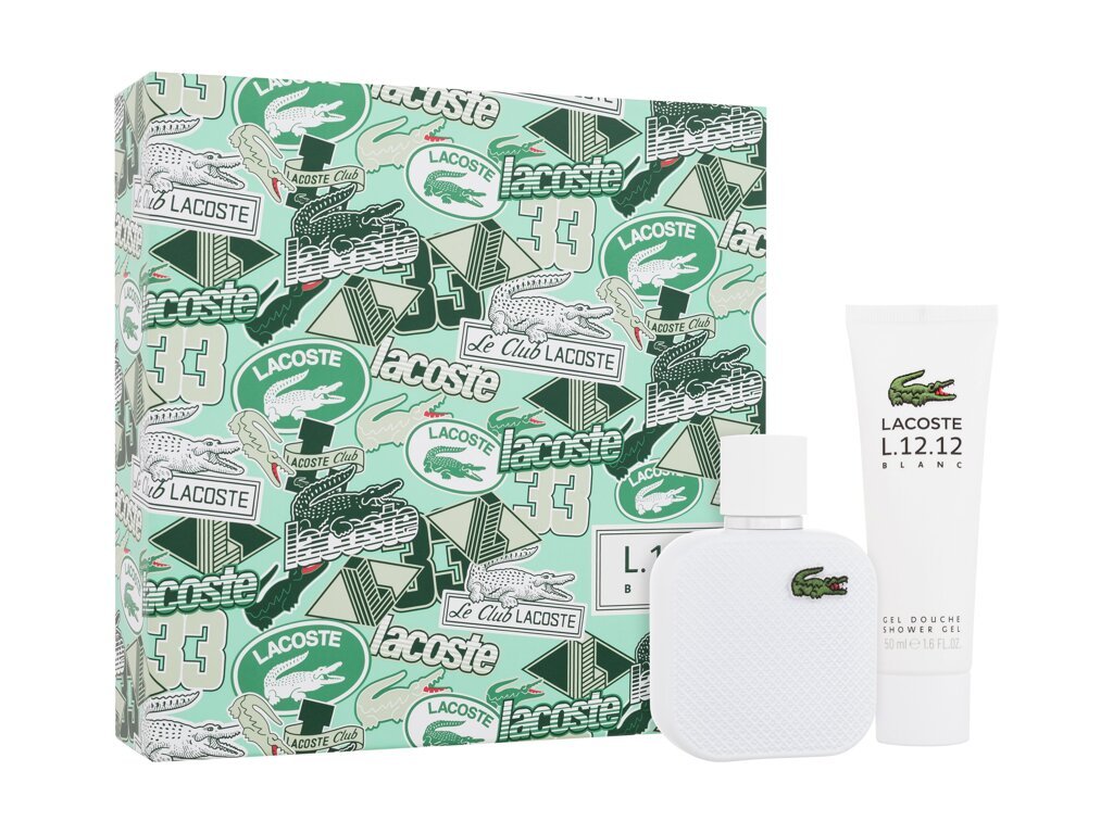 LACOSTE L.12.12 BLANC 50ml 2本セット Lacoste, Eau de Lacoste L.12.12 Blanc, zestaw prezentowy