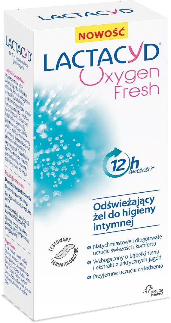 Lactacyd, Oxygen Fresh, odświeżający żel do higieny intymnej, 200 ml ...