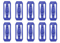 Łącznik do torów Hot Wheels x 10 sztuk – element do rozbudowy trasy niebieski