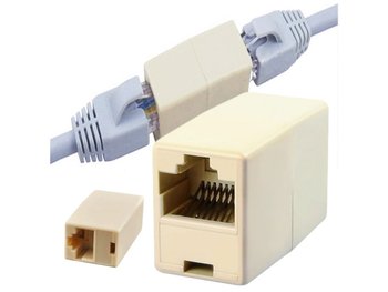 Łącznik Kabli Sieciowych Adapter Rj45 Rj-45 Złączk - PrzydaSie.pl