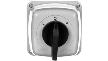 Łącznik krzywkowy L-0-P 40A 3P w obudowie IP65 LUK 40-13 924030 - ELEKTROMET