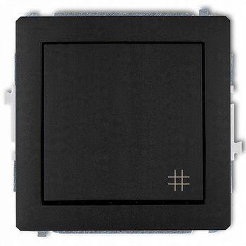 ŁĄCZNIK KRZYŻOWY POJEDYNCZY KARLIK DECO CZARNY MAT - Karlik