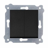 Łącznik podwójny Exen  Czarny Metalik