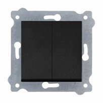 Łącznik podwójny schodowy Exen  Czarny Metalik