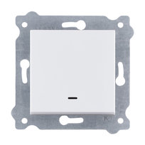 Łącznik pojedynczy z podświetleniem Exen  Biały