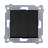 Łącznik potrójny Exen  Czarny Metalik