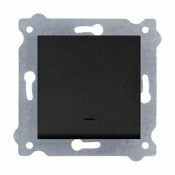 Łącznik schodowy z podświetleniem  Exen Czarny Metalik - EXEN