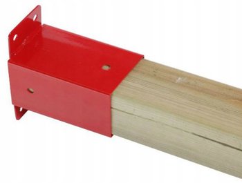 Łącznik ścienny do huśtawki belka kwadratowa 9x9cm czerwon - KBT