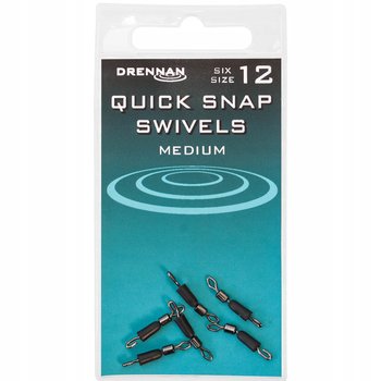 ŁĄCZNIKI AGRAFKI DO ZESTAWU DRENNAN QUICK SNAP SWIVELS MEDIUM 12 - DRENNAN