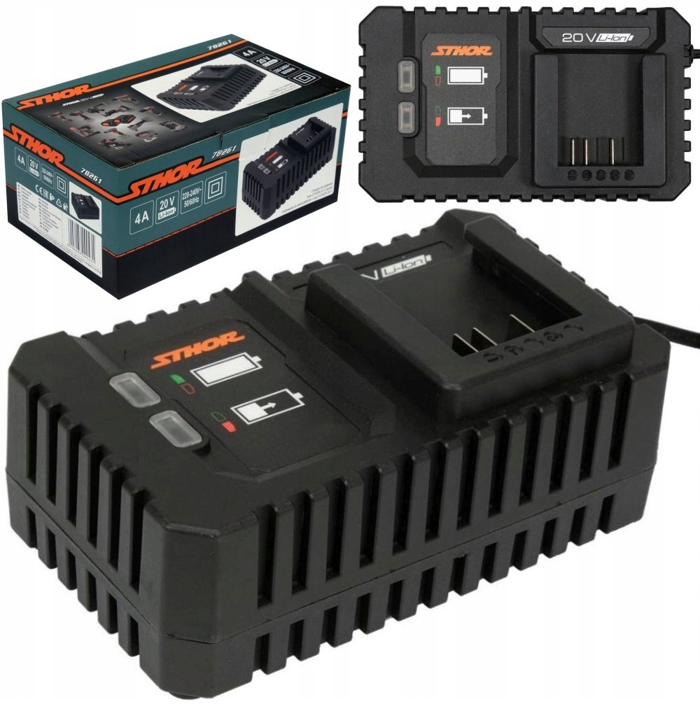 ŁADOWARKA 20V 4A DO AKUMULATORÓW SYSTEMU 20V STHOR