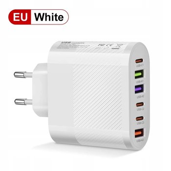 Ładowarka 65W 3xUSB Typu C i 3xUSB Typu A QC3.0 BIAŁA - Inny producent