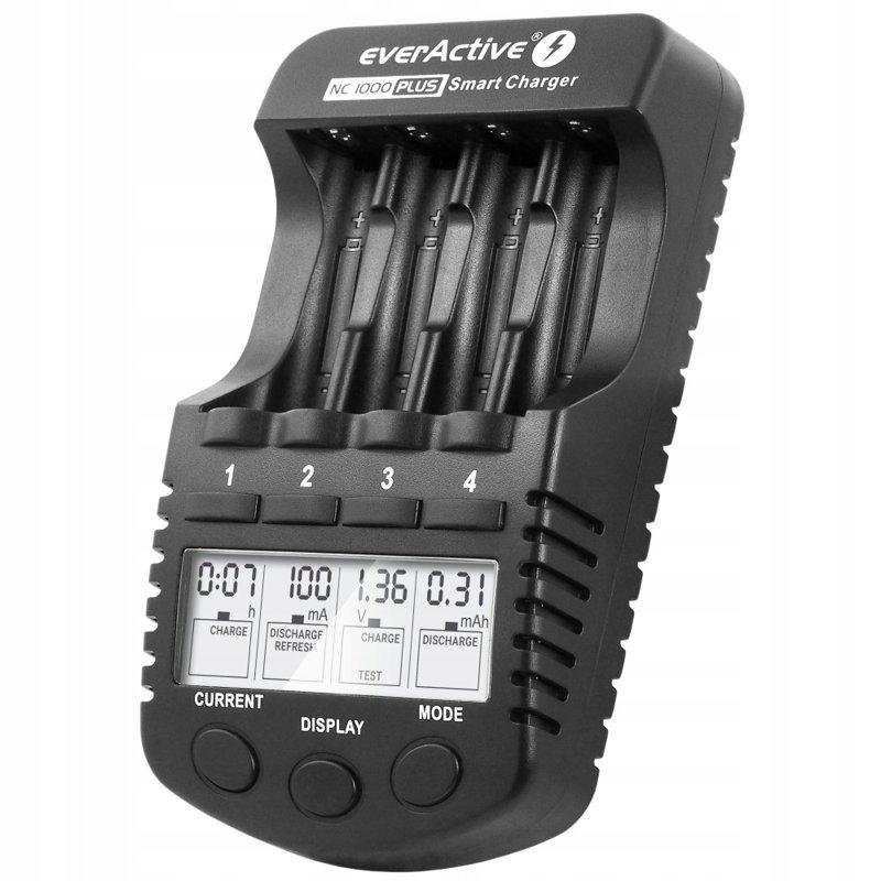 ŁADOWARKA AKUMULATORÓW NiCd NiMH | EverActive NC-1000 Plus