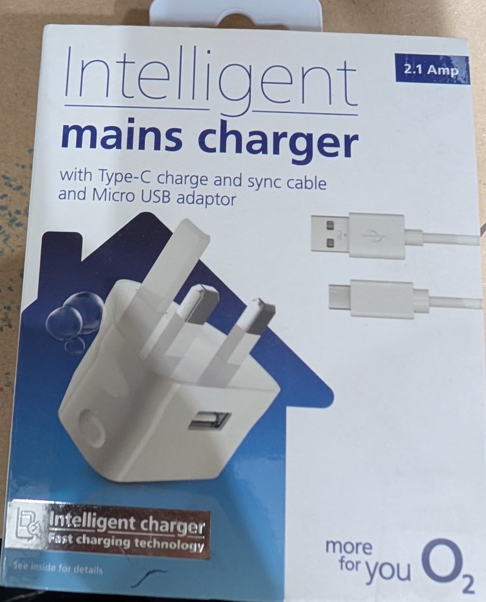 Ładowarka angielska i kabel USB typ C O2 mains charger - O2 | Sklep ...