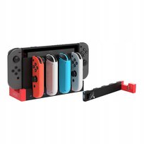 Ładowarka Do Kontrolerów Nintendo Switch Joy Con Baza LED USB Czerwona Inny producent