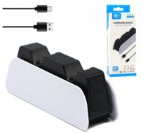 Ładowarka Do Kontrolerów PS5 Stacja Ładująca Do Dwóch Padów Charging Dock