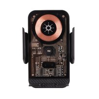 Ładowarka do samochodu indukcyjna Pantherise montaż do kratki USB-C 15W czarna Pantherise