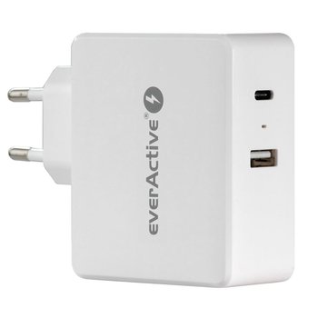 Ładowarka everActive SC-600Q 1 x USB QC3.0, 1 x USB-C PD 63W - EverActive