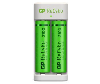 Ładowarka GP E211 + 2 x R6 2100 Recyko - GP Battery