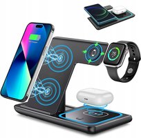 Ładowarka Indukcyjna Bezprzewodowa 3w1 do Apple