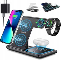 Ładowarka Indukcyjna Bezprzewodowa 3w1 do Apple