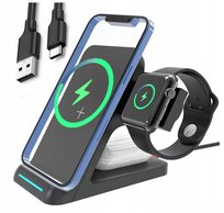 Ładowarka indukcyjna bezprzewodowa QI USB-C Samsung s21 S20+ Buds Watch 15W