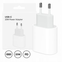 Ładowarka Kostka Zasilacz Adapter do Ładowania IPhone X,11,12,13 USB-C 20W