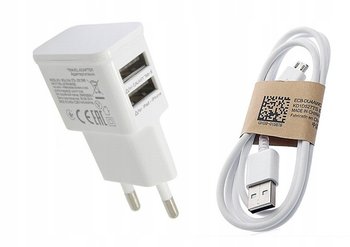 Ładowarka micro-USB 2xUSB - Pan i Pani Gadżet