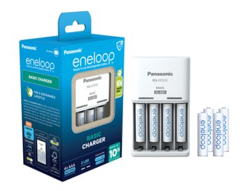 Ładowarka Panasonic eneloop CC51 + 4X baterie AAA - Eneloop