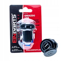 ŁADOWARKA SAMOCHODOWA 2 X USB W GNIAZDO ZAPALNICZKI 12V IP66 5V 4.2A