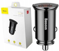 Ładowarka Samochodowa BASEUS 2x USB USB-C 30W do Zapalniczki QC 4.0 PD Baseus