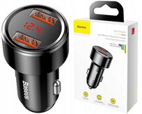 Ładowarka Samochodowa BASEUS 2x USB USB-C 45W do Zapalniczki QC