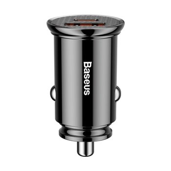Ładowarka samochodowa BASEUS Circular PPS, 5A/3A, 2 x USB - Baseus