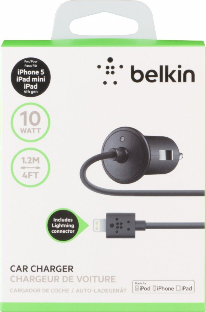 Фото - Зарядний пристрій Belkin Ładowarka samochodowa  Lightning do iPhone 5 