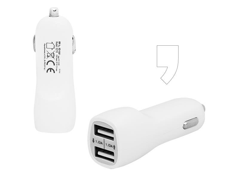 Ładowarka samochodowa BLOW G21B, 2.1 A, 2xUSB