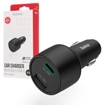 Ładowarka samochodowa Hama 32 W PD/QC (1 X USB-C, 1 X USB-A), czarna
