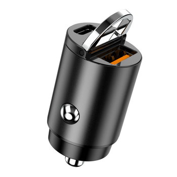 Ładowarka samochodowa NOX Thumb Car Charger Hook 30W 4.8A USB QC 3.0 + USB-C PD (Black) - NOX
