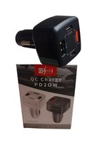 Ładowarka Samochodowa PD20W+QC3.0 USBC Szybkie Ładowanie 2x USB Fast Charge