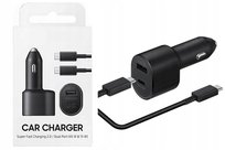Ładowarka Samochodowa Usb Dla Samsung 45W 15W Szybka Mocna Car Charger Typc