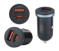 Ładowarka Samochodowa XO CC56 Usb A QC 3.0 I Usb Typ C USB-C 30W SZYBKIE ŁADOWANIE 2 GNIAZDA ŁADOWANIA MOCNA DO ZAPALNICZKI LEKKA XO