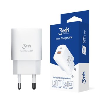 Ładowarka sieciowa 20W USB / USB-C 20W PD 3.0 Q.C 3.0 - 3mk Hyper Charger - 3MK