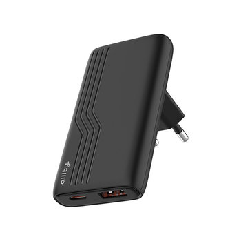 Ładowarka sieciowa Allity GaN PD QC ATC-02-65WAC 1x USB-C + 1x USB-A 65W czarna - Allity