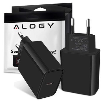 Ładowarka sieciowa Alogy szybka USB-C Type C PD 20W Czarna - Alogy