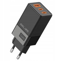 Ładowarka sieciowa Beline 65W GaN 2xUSB-C PD 3.0 + 1xUSB-A QC 3.0 bez kabla / 5905908351948 Zamiennik/inny
